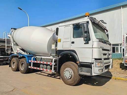 Truck-mounted concrete mixer