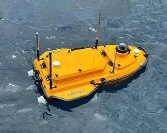 CHCNAV APACHE 4 survey vessel on the water.