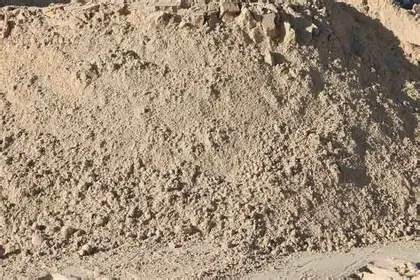 Plaster sand.